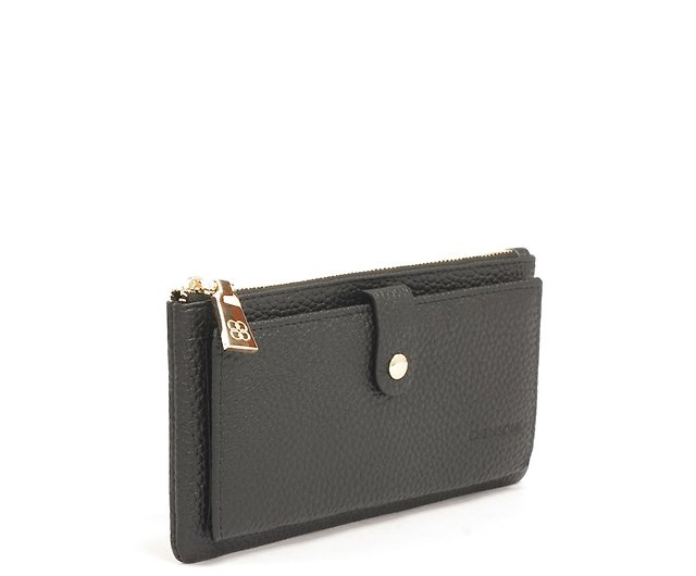 BEIGE leather coin purse. Genuine leather zipper wallet in dark beige. –  Handmade suede bags by Good Times Barcelona