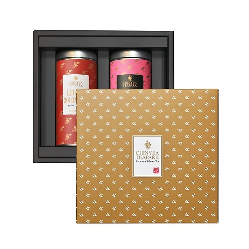 CHINYEA TEAPARK 沁意茶苑 【加購】二入禮盒包裝(金色上蓋)