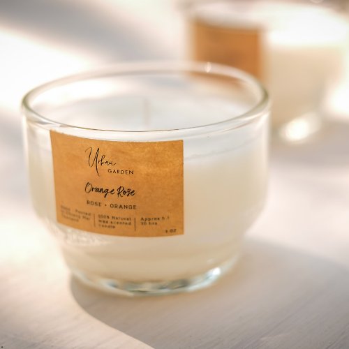 ReleafStore Soy Wax Candle, Orange & Rose Scented Candle, Aromatherapy Candle, Massage Oil