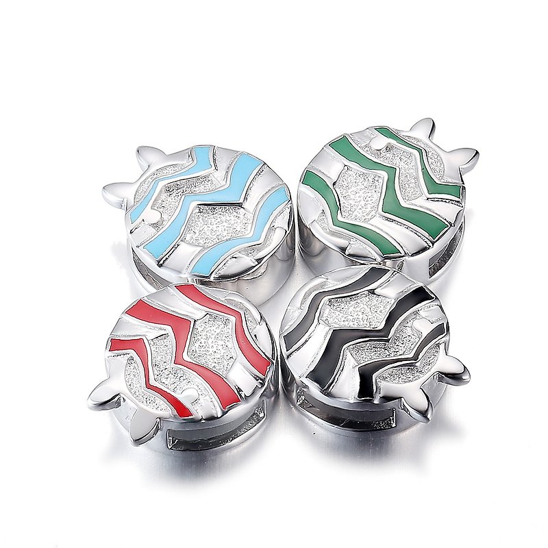 [Line Zoo Series: Zebra Pattern] 925 Silver Simple and Small Pendant - สร้อยคอ - โลหะ สีเงิน