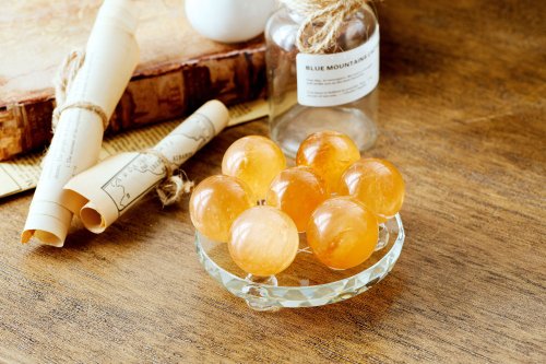 天然シトリンの七星陣 12cm(開眼供養含み)金運アップ、仕事運アップ