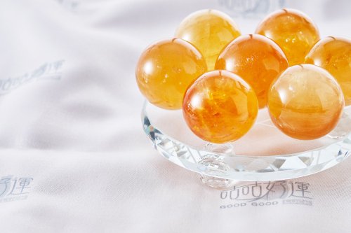 天然シトリンの七星陣 12cm(開眼供養含み)金運アップ、仕事運アップ