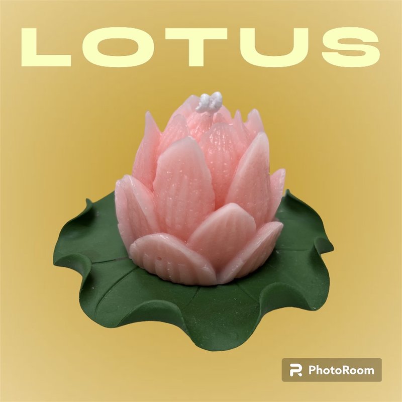 lotus candle - Candles & Candle Holders - Wax 