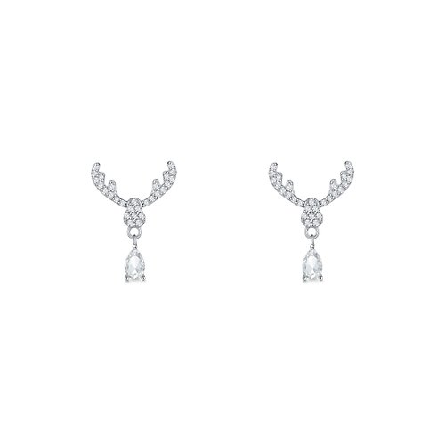 THIALH London THIALH - 極地動物銀鍍18K白金馴鹿耳環