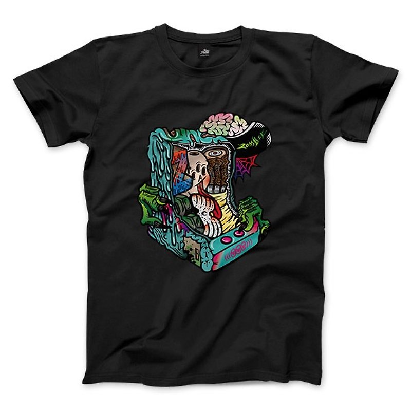 ZOMBIE-Black-Unisex T-shirt - Men's T-Shirts & Tops - Cotton & Hemp Black