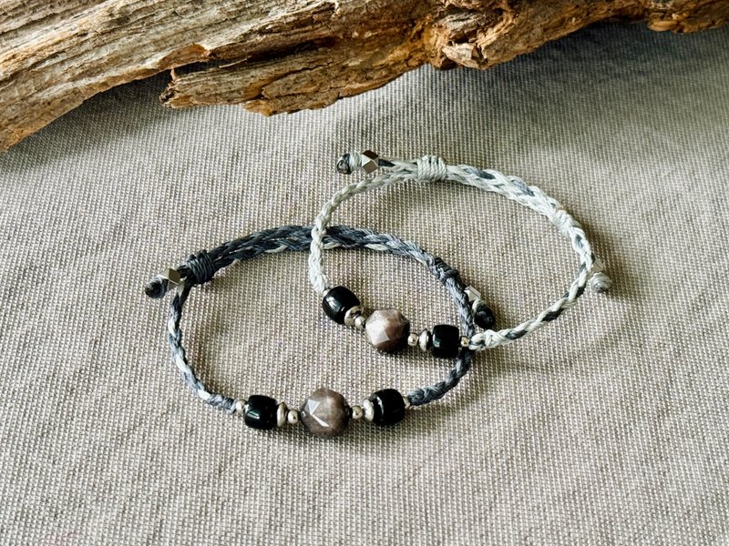 Braided rope bracelet - Bracelets - Crystal Gray