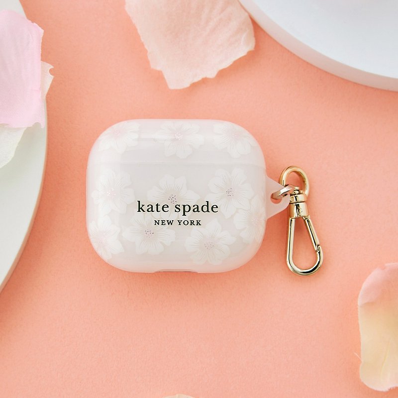 【kate spade new york】 AirPods 3 Protective Case - Hollyhock - Headphones & Earbuds Storage - Plastic White