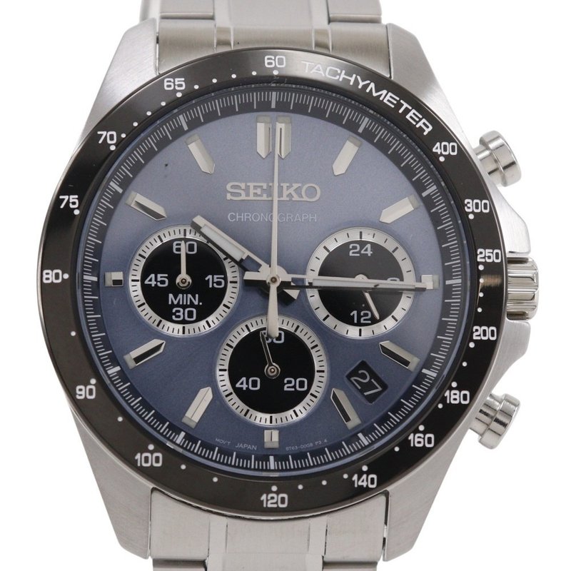 【日本直送】セイコー SEIKO スピリット 腕時計 8T63-00D0 SS シルバー クオーツ クロノグラフ グレー文字盤 メンズ【中古】 - 女錶 - 不鏽鋼 銀色