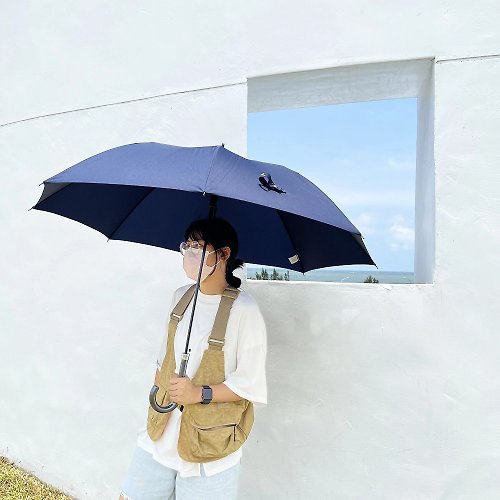 Prolla 保羅拉精品雨傘 日本聯名|8根骨輕量超大3人大傘面|露營素面自動直傘|抗UV防風