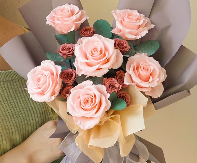 バラ 花束ブランケット フラワーブーケ グラデーションピンク