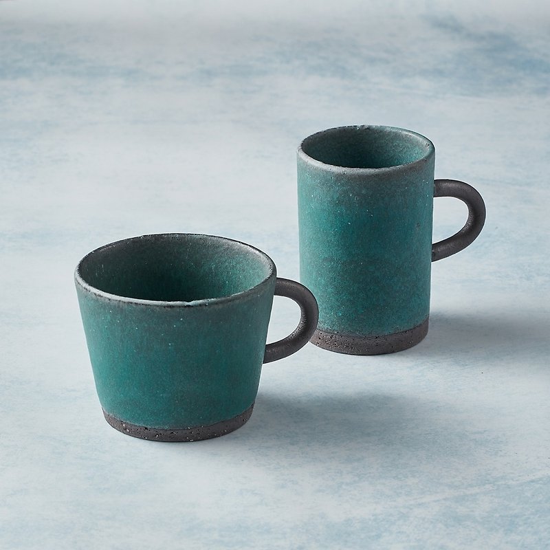 美濃焼 丸ハンドルマグ ペアカップセット (4個から2個) - マグカップ - 陶器 多色
