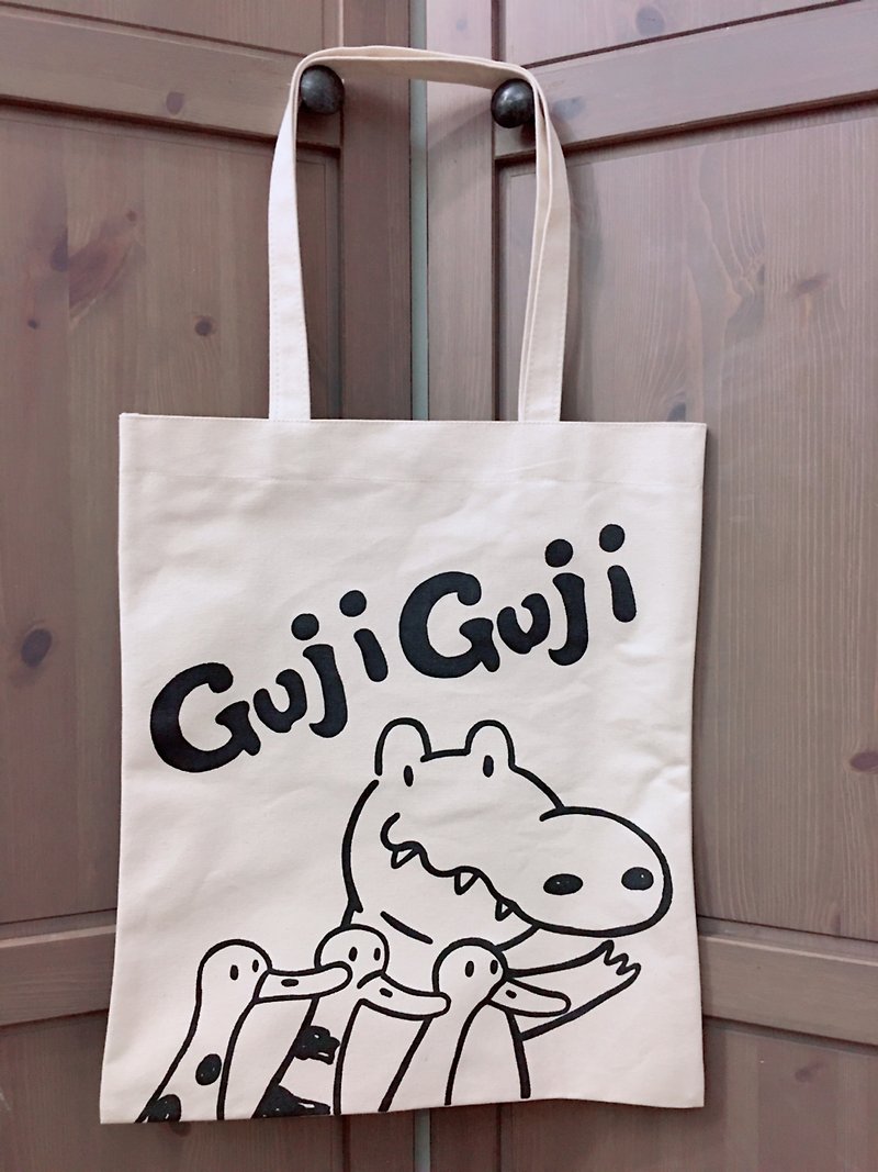 GujiGuji canvas bag - Handbags & Totes - Cotton & Hemp White