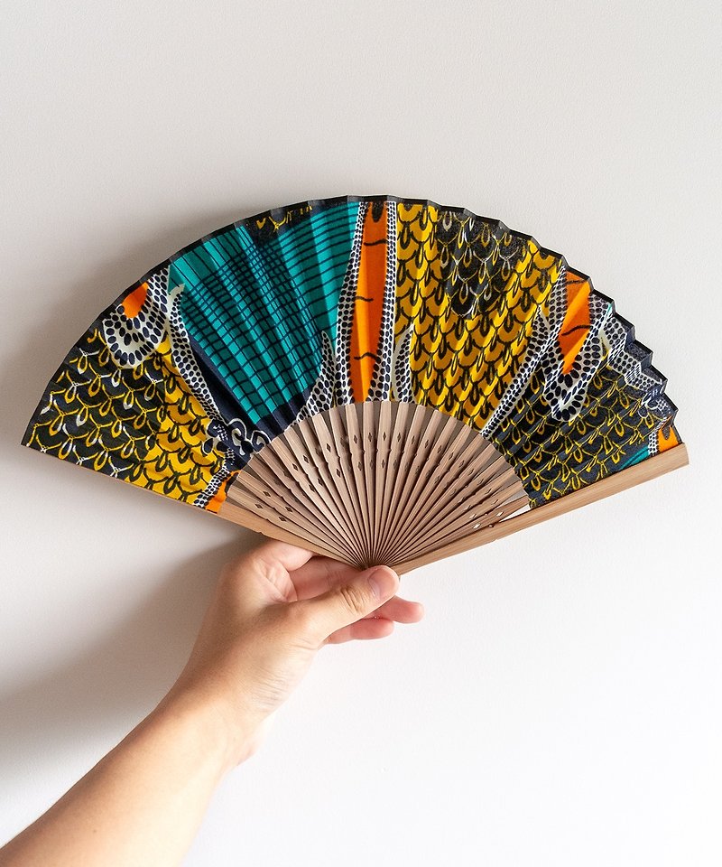 JAPANESE FAN x AFRICAN FABRIC - Other - Cotton & Hemp Multicolor