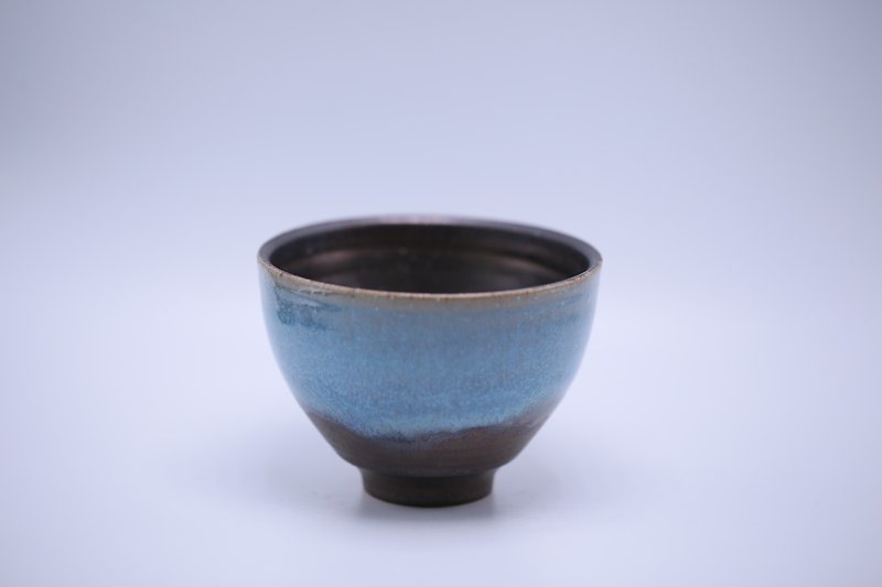海のティーカップを通じゴールド - 茶碗・ボウル - 陶器 ブルー