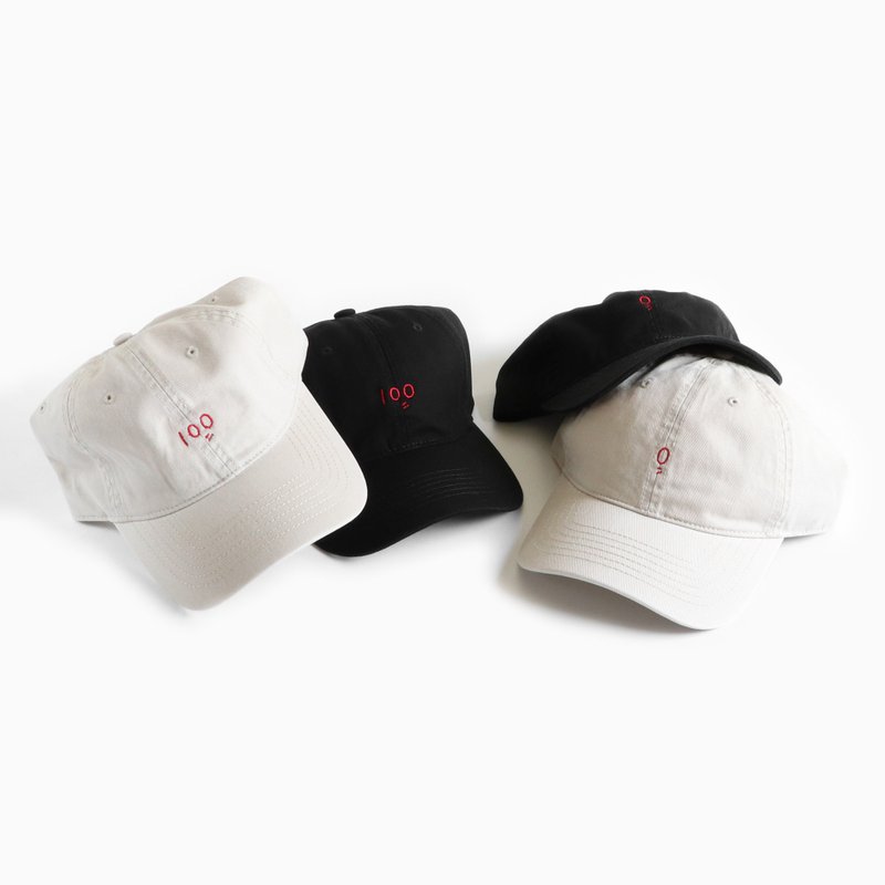 100分和0分棒球帽 - 帽子 - 棉．麻 多色