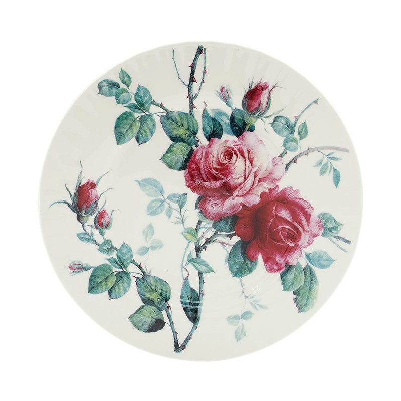 英國 RK | English Rose 英倫玫瑰 主餐盤 27 cm - 盤子/餐盤/盤架 - 瓷 粉紅色