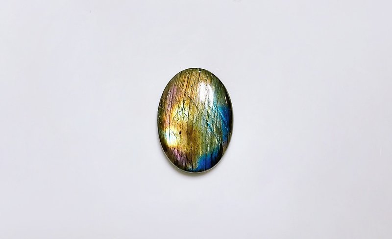 Mining Labradorite Colored Oval - Items for Display - Stone 