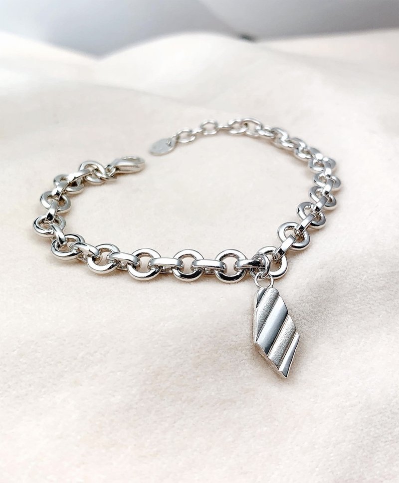 Resilience Collection | Sterling Silver Tie Bracelet - Bracelets - Sterling Silver 