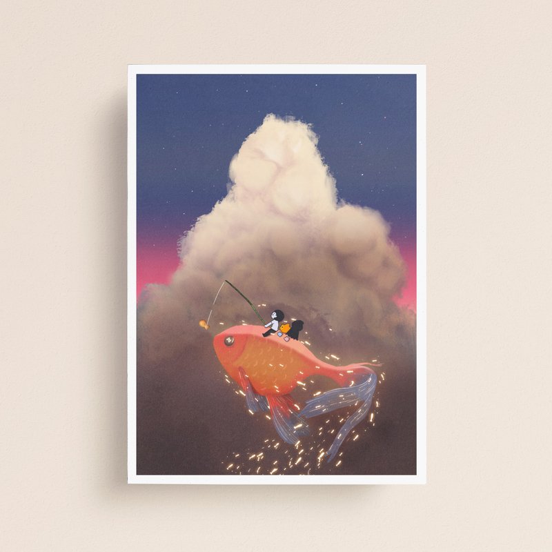 Gold Fish | Mobile Wallpaper Series - Cards & Postcards - Paper 