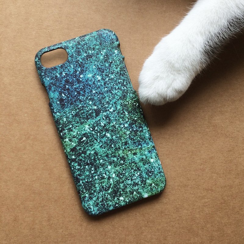 Blue-Green amber. Matte Case( iPhone, HTC, Samsung, Sony, LG, OPPO) - Phone Cases - Plastic Multicolor