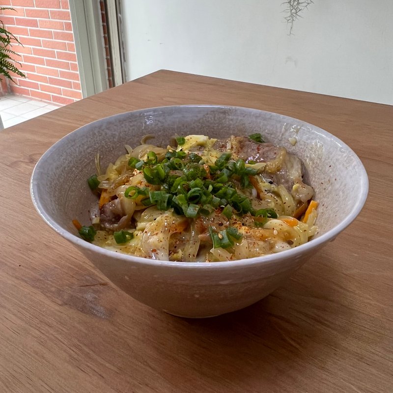 牛奶糖 陶手工大碗 - 碗 - 陶 卡其色