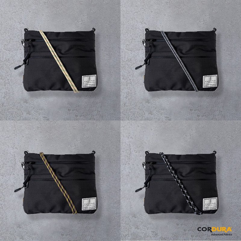 Fantino-Cordura water-repellent and super wear-resistant small bag-4 colors in total - กระเป๋าแมสเซนเจอร์ - เส้นใยสังเคราะห์ 