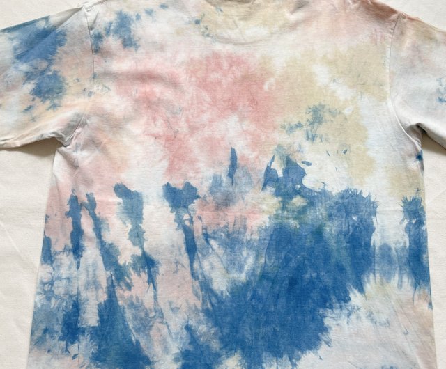 Coloring Organic cotton TEE 藍染 泥染 染色 Indigo Mud dyed shibori 絞り染め - ショップ  BLUEPHASE Tシャツ - Pinkoi