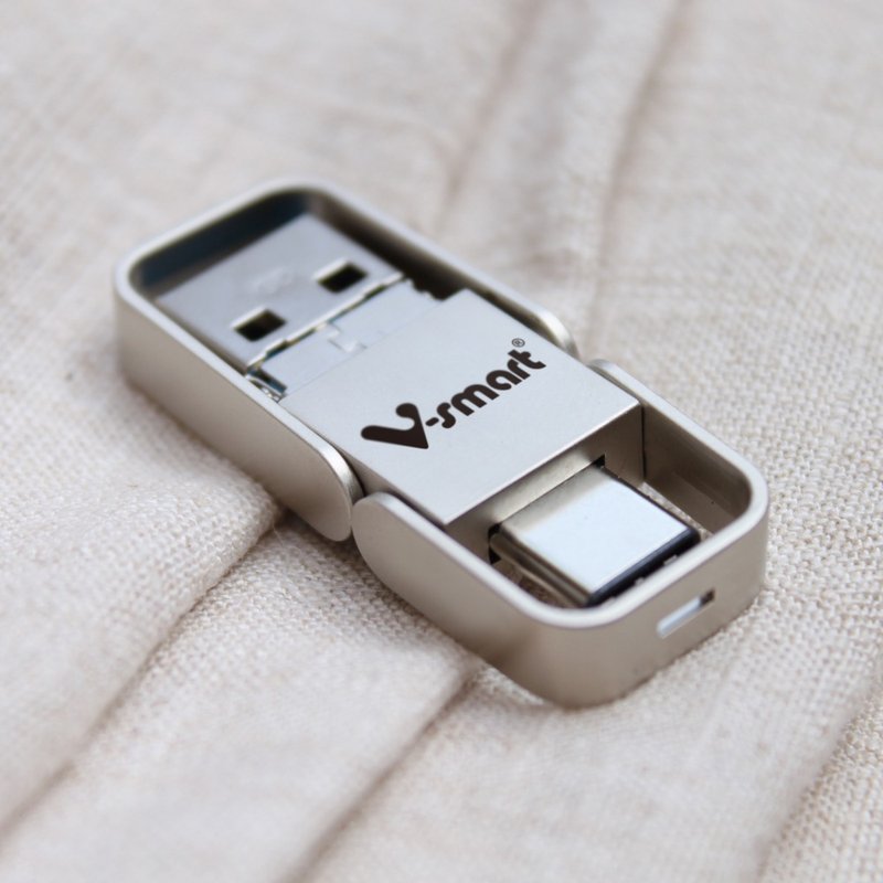 3 in 1 OTG Flash Drive - แฟรชไดรฟ์ - วัสดุอื่นๆ สีเงิน