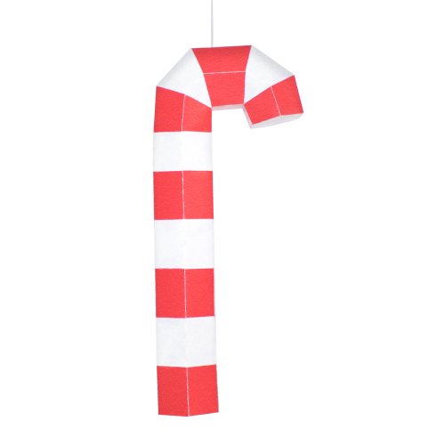 HOBBYMO DIY Paper Candy Cane 3D Papercraft