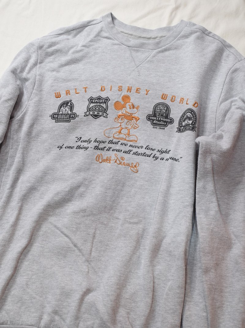 Vintage Disney University T GrayDisneyland Resort L - Unisex Hoodies & T-Shirts - Cotton & Hemp 