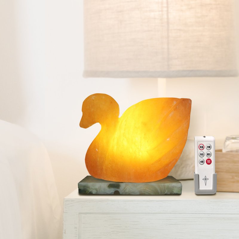 Duck Prophet - Purification | Bedside Lamp Recommendation | Night Light | International Safety Certification | Healing Salt - โคมไฟ - วัสดุอื่นๆ สีส้ม