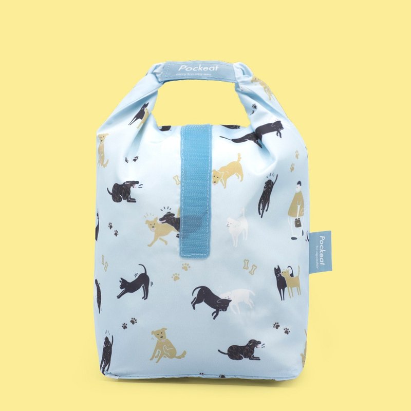 agooday | Pockeat food bag(L) - Stray Dogs - กล่องข้าว - พลาสติก สีน้ำเงิน