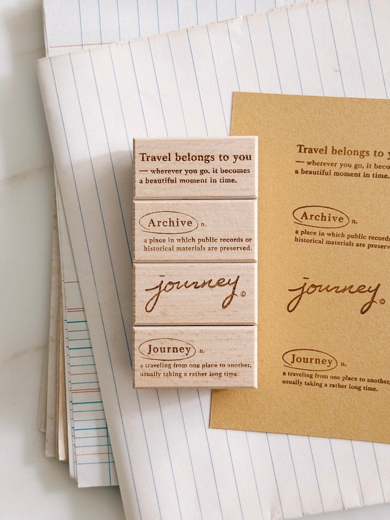 Journey series rubber stamp - 印章/印台 - 橡膠 