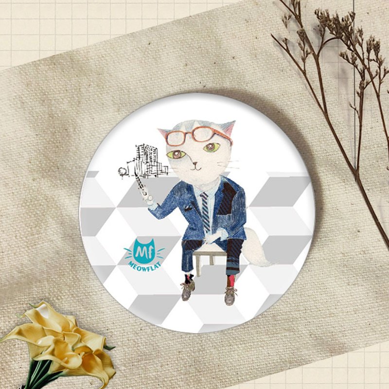 Meowflat 胸章/徽章/別針|貓2.0系列 - 徽章/別針 - 塑膠 