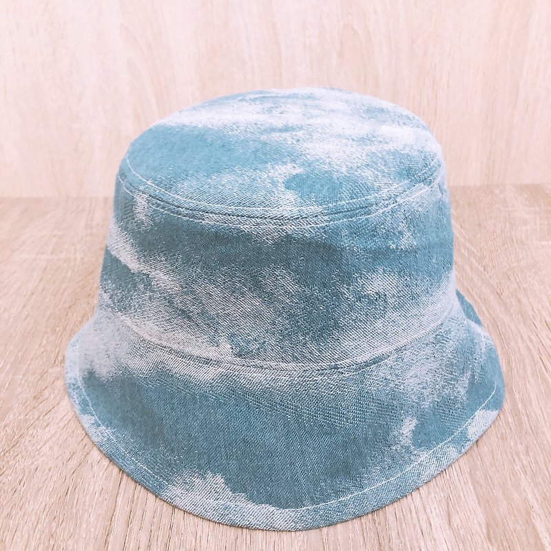 CHUNUM手慢慢【粼粼波紋】手作定製雙面漁夫帽 - 帽子 - 其他材質 
