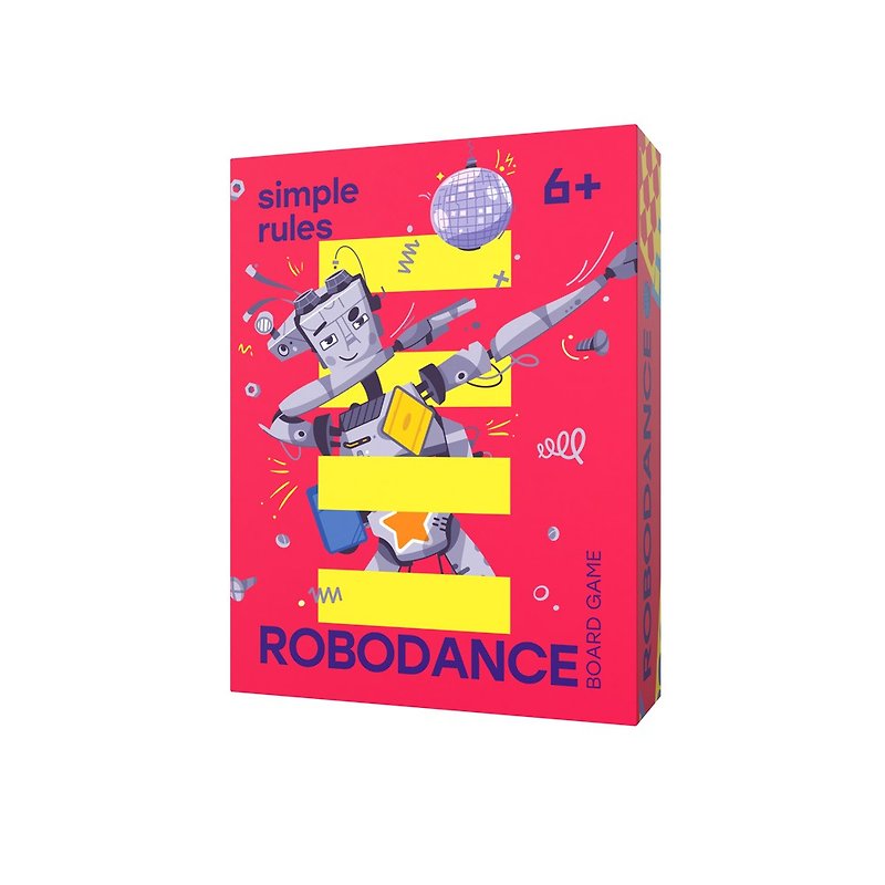【嚴選禮物】simple rules -跳舞機器人- 俄羅斯兒童桌遊 - 嬰幼兒玩具/毛公仔 - 紙 多色