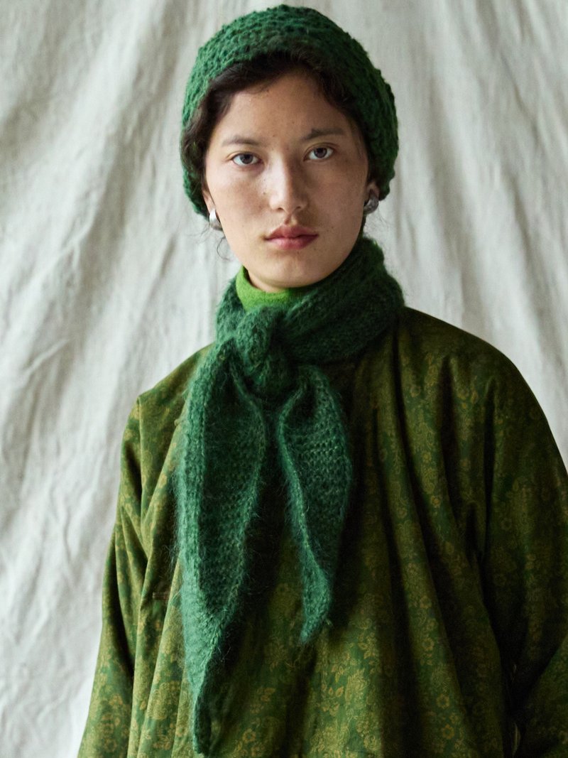 日系復古 / 針織小圍巾 / 羊毛混紡 - 圍巾/披肩 - 其他材質 多色