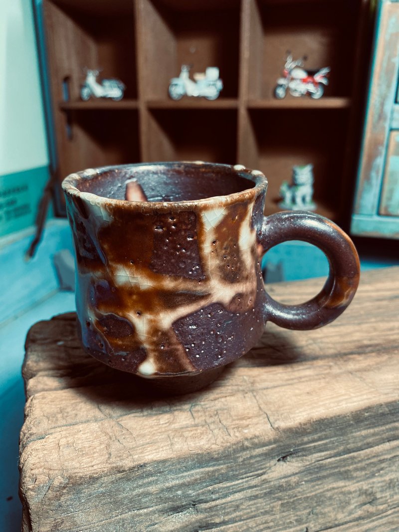 志野咖啡杯 - 咖啡杯/馬克杯 - 陶 橘色