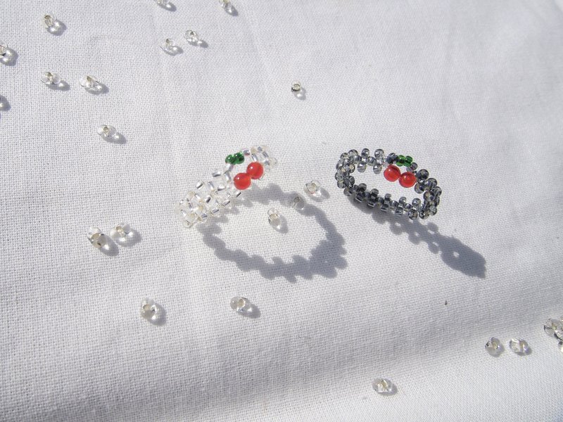 [Set] Bead ring Cherry Korea - General Rings - Other Materials Transparent