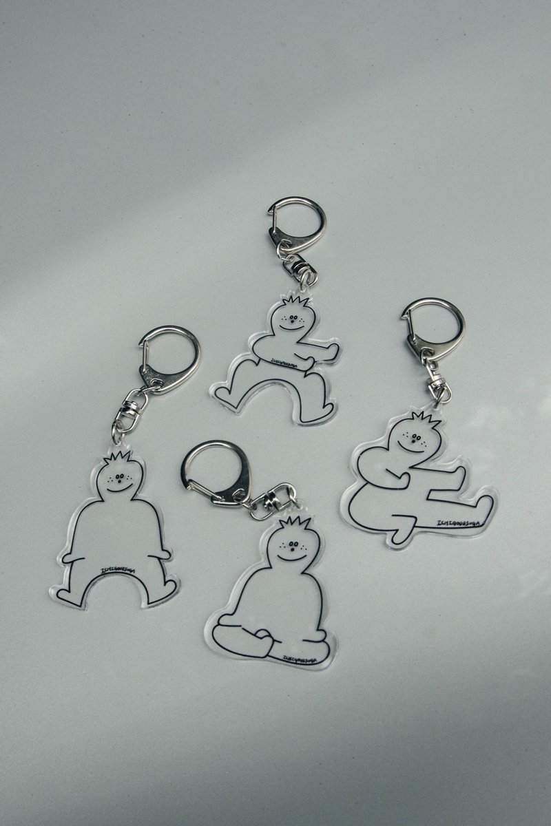 ICHIGO_made action key ring - ที่ห้อยกุญแจ - พลาสติก สีใส