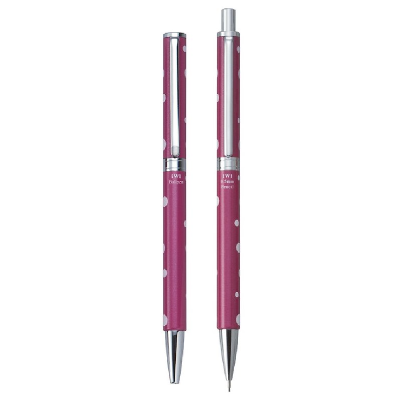 #过季品出清[IWI] Candy Bar Gift Box Dot Ball Pen + Mechanical Pencil #2 Pack - อุปกรณ์เขียนอื่นๆ - โลหะ หลากหลายสี