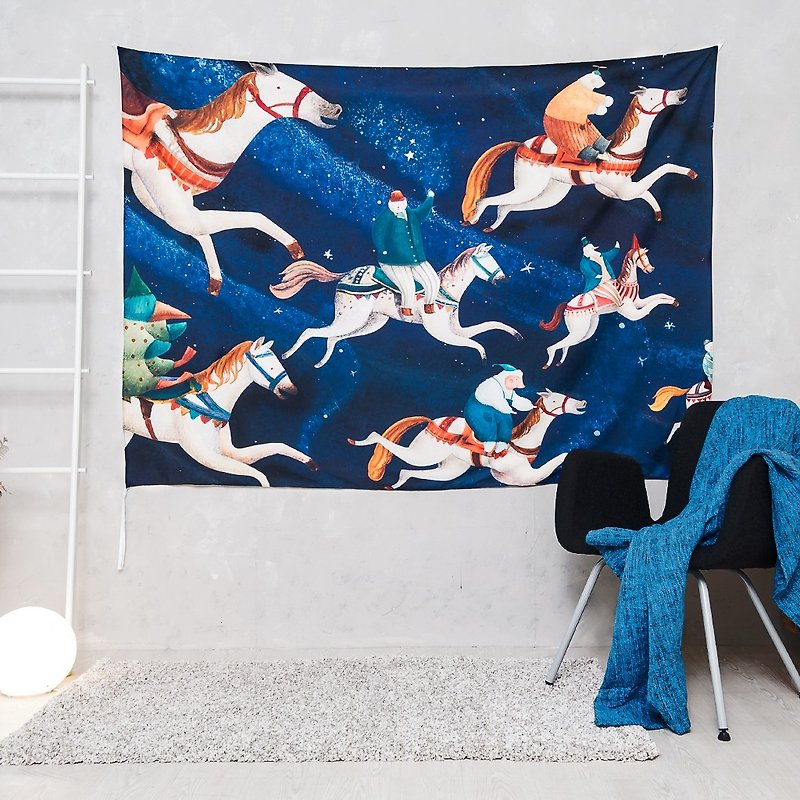 夜空飛馬-壁幔Wall Tapestry-居家佈置 掛畫 設計 交換禮物推薦 - 壁貼/牆壁裝飾 - 聚酯纖維 