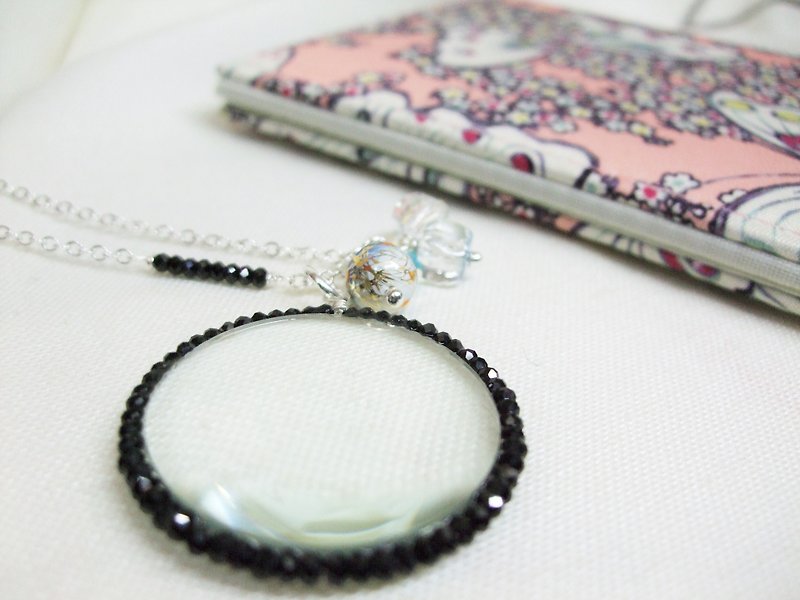 With infinite love to see - long necklace magnifier - Long Necklaces - Glass 
