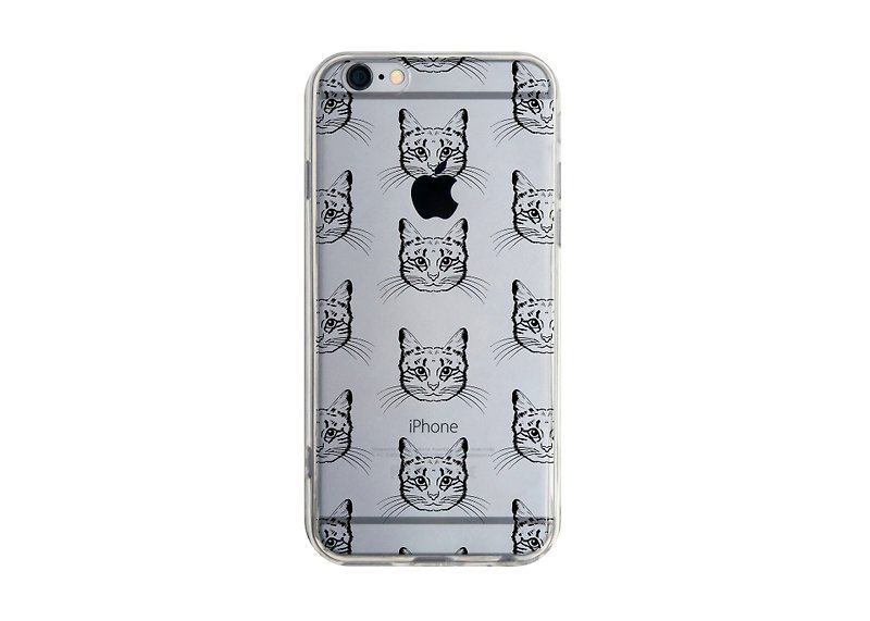 カスタムバルク猫透明サムスンS5 S6 S7注4注5 iPhone 5 5S 6 6S 6 + 7 7プラスASUS HTC M9ソニーLG G4、G5 v10の電話シェル携帯電話のセット電話シェルphonecase - スマホケース - プラスチック ブラック