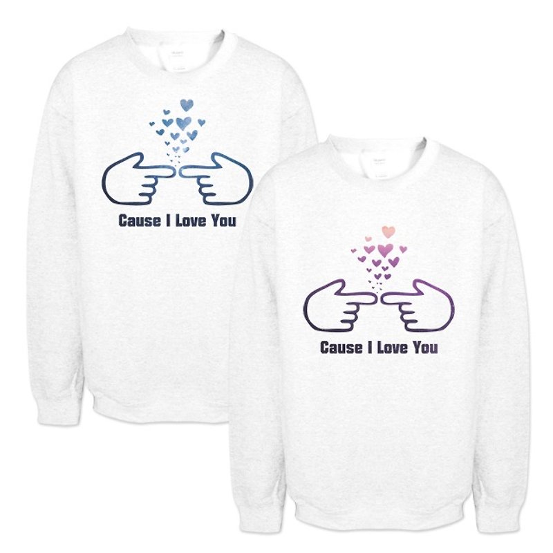 Caues I Love You American GILDAN Cotton Soft Couple University T 2 - Unisex Hoodies & T-Shirts - Cotton & Hemp 