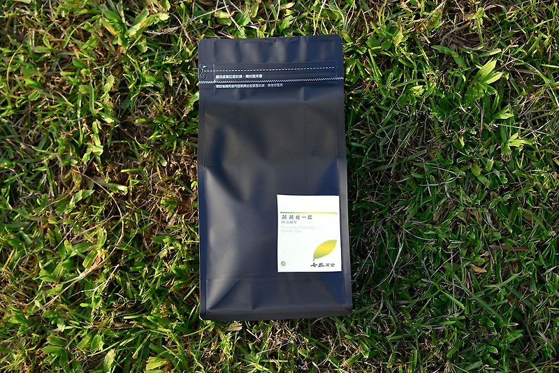 【綜合綠茶 茶茶在一起】12入綠茶原葉立體茶包 - 茶葉/漢方茶/水果茶 - 防水材質 綠色