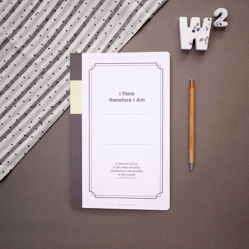 Thinking notes - square eye notebook B5 (white) - สมุดบันทึก/สมุดปฏิทิน - กระดาษ ขาว