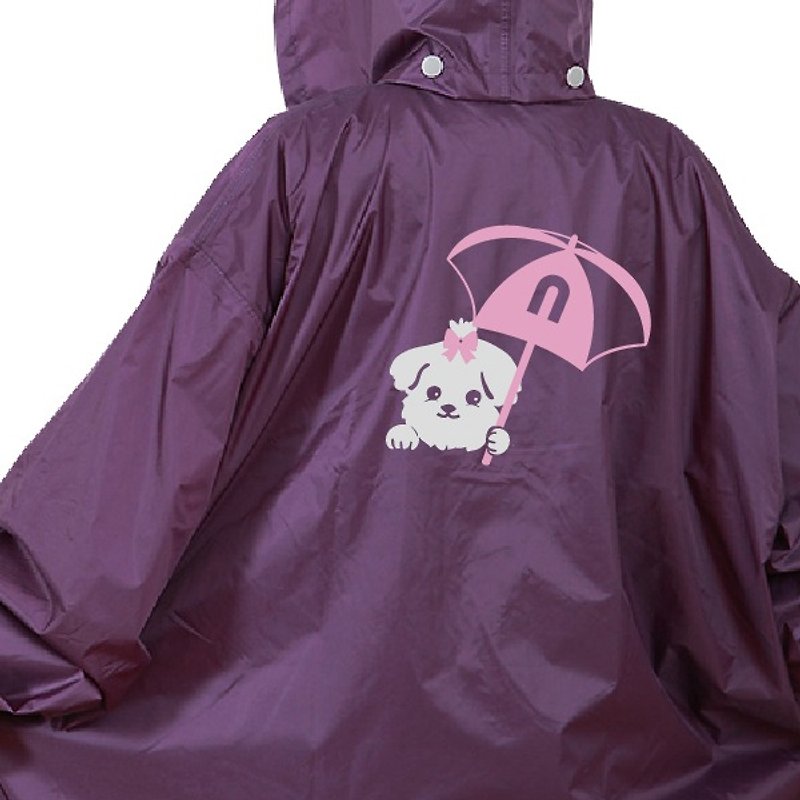 The little princess Maltese Maltese The only reflective raincoat in Taiwan High quality and durable Made in Taiwan - Umbrellas & Rain Gear - Waterproof Material Multicolor