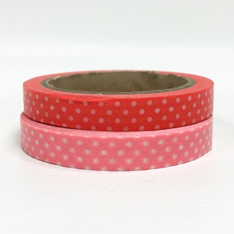 2グループにamifaと紙テープ[小さな赤い+ピンク（36398）] - マスキングテープ - 紙 レッド