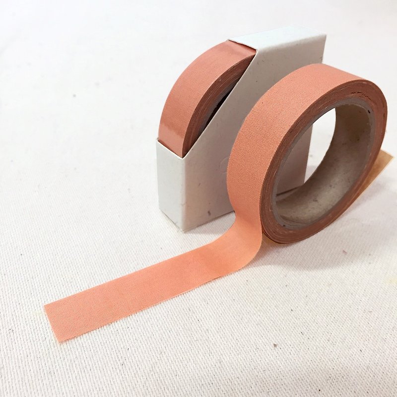 Clearance product-cloth tape-spring solid color [thin persimmon] OPP packaging - อื่นๆ - ผ้าฝ้าย/ผ้าลินิน สีส้ม